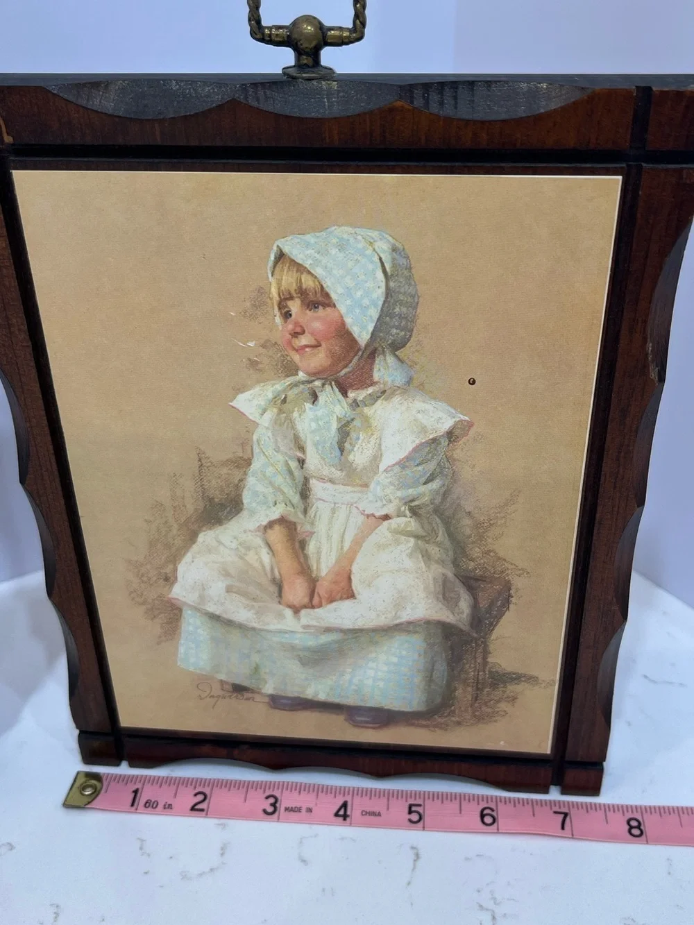 Vintage James Ingwersen “Gary & Gretchen” Decorative Wood Wall Art Set